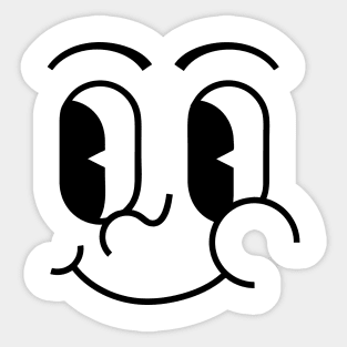 Black Smile Emoji Sticker